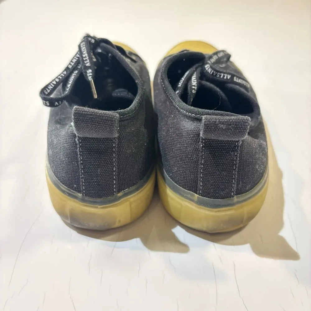 All Saints Jaxon Low Black Men's Sneakers - 10